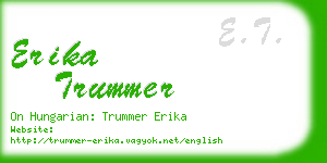 erika trummer business card